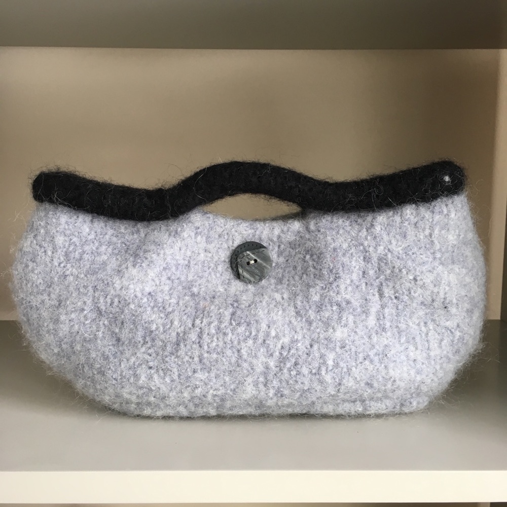 Grey and Black Purse